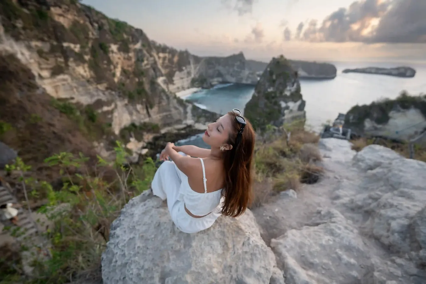 Sunset above Diamond Beach, Nusa Penida