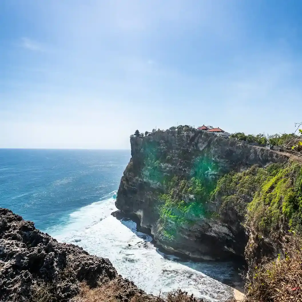 Uluwatu cliffs above the Indian Ocean