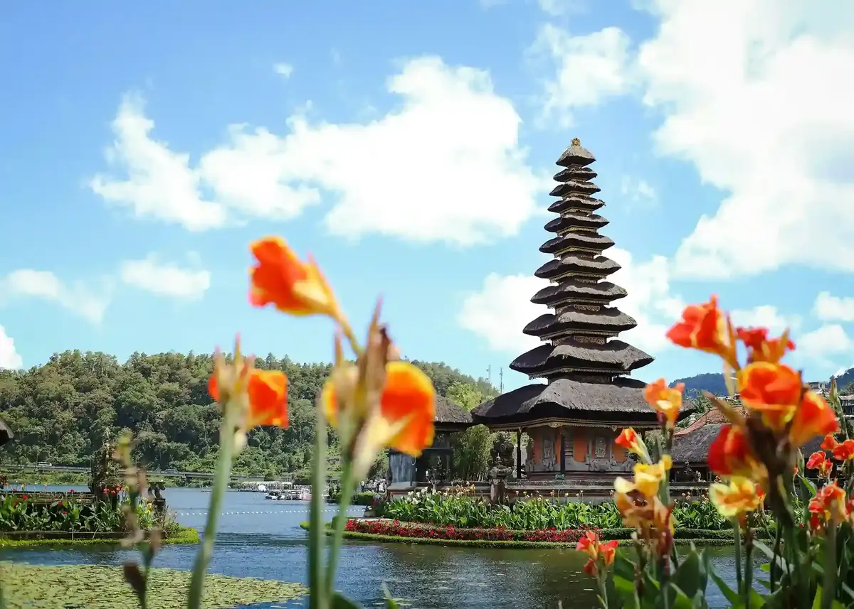 Pura Ulun Danu Beratan on Lake Beratan, Bedugul